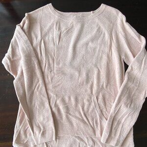 Barefoot Dreams CozyChic Ultra Lite Sweater Shell Pink Size XS Front Pocket EUC